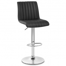 Taburete Cuero Real - Debut Negro