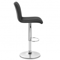 Taburete Cuero Real - Debut Negro