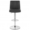 Taburete Cuero Real - Debut Negro