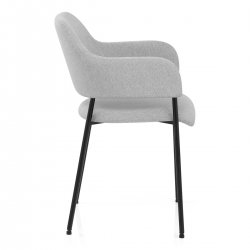 Silla Comedor Tela - Trent Gris Oscuro