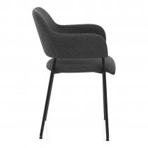 Silla Comedor Tela - Trent Gris Oscuro