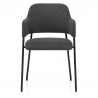 Silla Comedor Tela - Trent Gris Oscuro