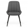 Silla Polipiel Metal - Mustang Gris Oscuro
