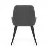 Silla Polipiel Metal - Mustang Gris Oscuro