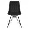 Silla Terciopelo - Indi - Negro