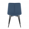 Silla Comedor Terciopelo - Lagos - Azul