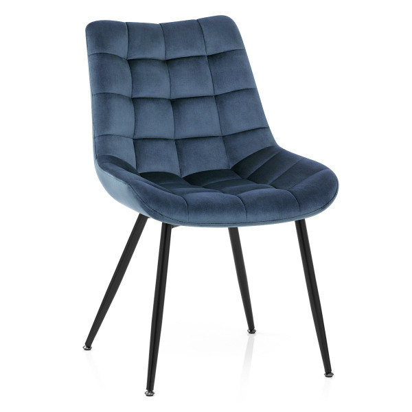 Silla Comedor Terciopelo - Lisbon - Azul Silla Comedor Terciopelo - Lisbon - Azul