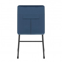 Silla Comedor Terciopelo - Chevelle - Azul