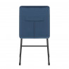 Silla Comedor Terciopelo - Chevelle - Azul