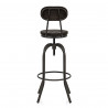Taburete Madera Oscura - Vintage Swivel