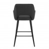 Taburete Terciopelo Metal - Lopez Negro