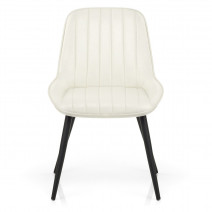 Silla Polipiel Metal - Mustang Crema