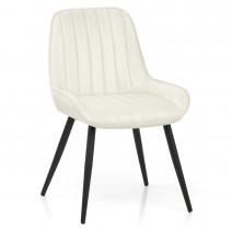 Silla Polipiel Metal - Mustang Crema