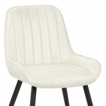 Silla Polipiel Metal - Mustang Crema