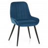 Silla Terciopelo Metal - Mustang Azul Oscuro