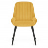 Silla Terciopelo Metal - Mustang Amarillo