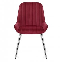 Silla Terciopelo Cromo - Mustang Amarillo