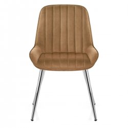 Silla Terciopelo Cromo - Mustang Amarillo