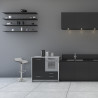 Taburete Plástico Satinado - Shimmer Gris 