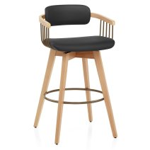 Taburete Cuero Roble - Electra