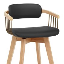 Taburete Cuero Roble - Electra
