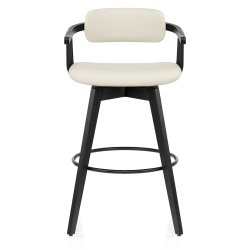 Taburete Cuero Auténtico -...