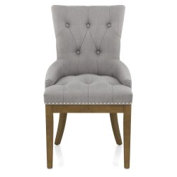 Silla Tela Madera - Knightsbridge Gris Oscuro