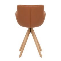 Taburete Cuero Madera - Rome
