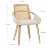 Silla Tela Madera - Cleveland