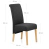 Silla Tela Roble - Carlo Gris