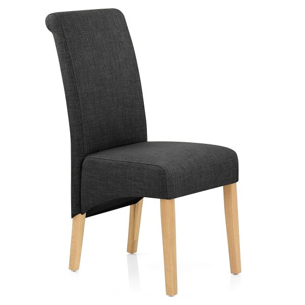 Silla Tela Roble - Carlo Gris
