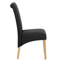 Silla Tela Roble - Carlo Gris