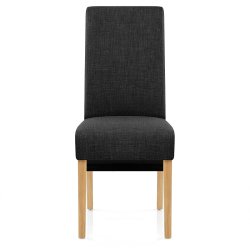 Silla Tela Roble - Carlo Gris