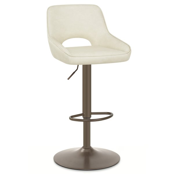 Taburete Cuero Sintético Anticado - Paris