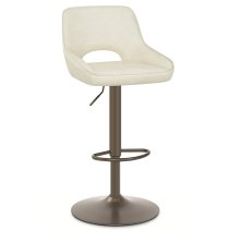 Taburete Cuero Sintético Anticado - Paris