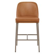 Taburete Cuero Auténtico - Cruz