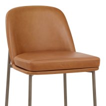 Taburete Cuero Auténtico - Cruz