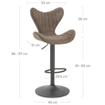 Taburete Tela - BB Swivel